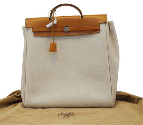 her hermes bag canvas backpack|Hermes canvas tote bag.